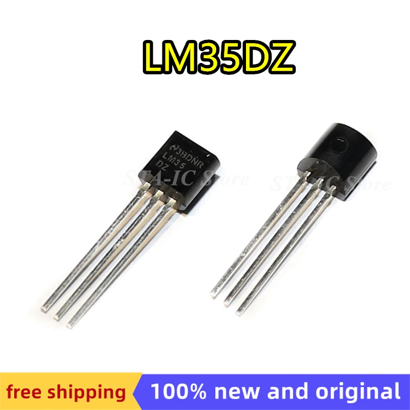 

10 шт./лот LM35DZ LM35DZ/NOPB LM35 TO92 новый оригинальный Бесплатная доставка