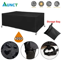 heavy duty waterproof patio furniture cover rectangular garden rain snow outdoor cover for sofa table chair wind proof anti uv