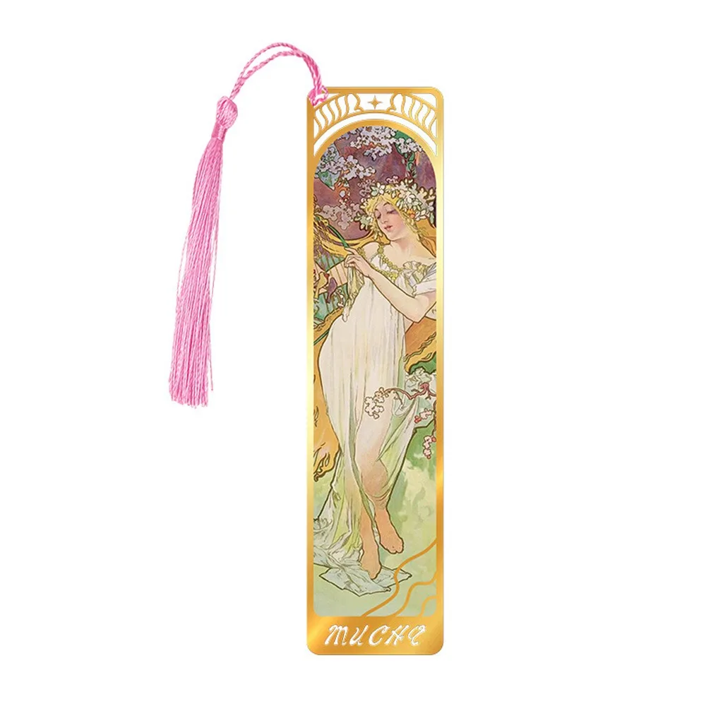 

Металлические закладки Mucha