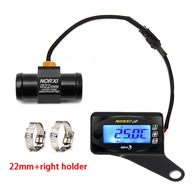 Мотоциклетный термометр KOSO, вольтметр, таймер для YAMXHA NMAX XMAX TMAX Mini3, светодиодный цифровой дисплей, квадратная температура воды