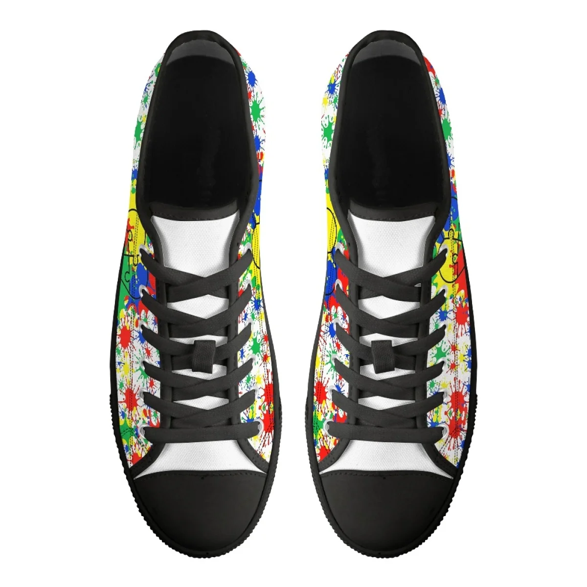 Autism Awareness Print Female Shoe Fashion Design Color Block Portable Sport Shoes Holiday Gift Street Style Sneakers for Women