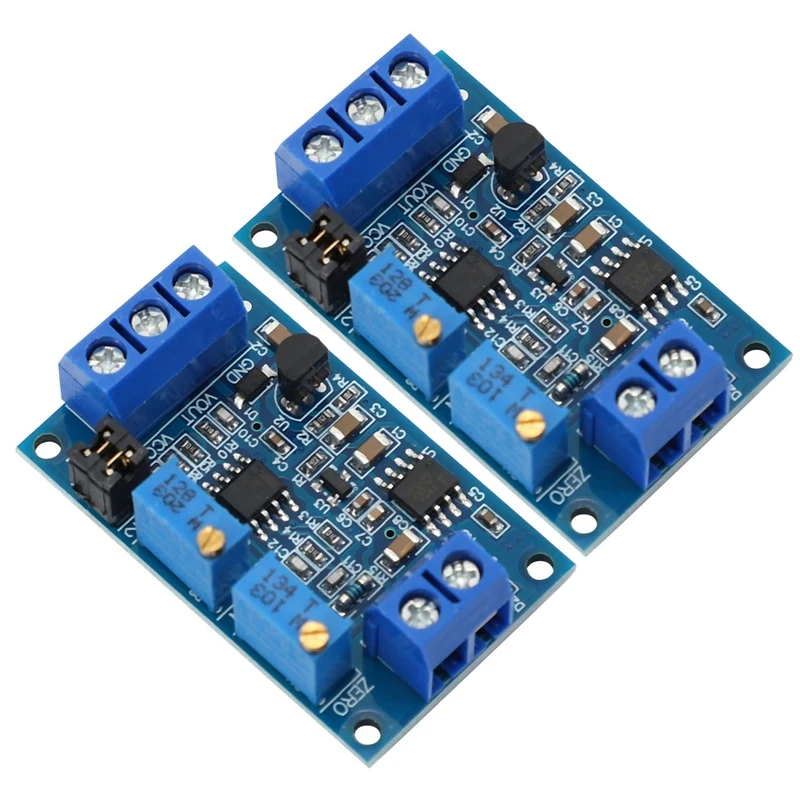 

2X Current to Voltage Module 0/4-20MA to 0-3.3V 5V 10V Voltage Transmitter S08 Drop Ship