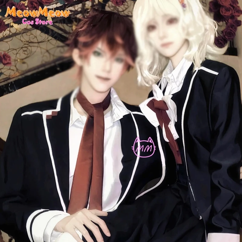 DIABOLIK LOVERS SKomori Yui Косплей Костюм Парик Хэллоуин Пальто Юбка Аниме Игра Девушки JK