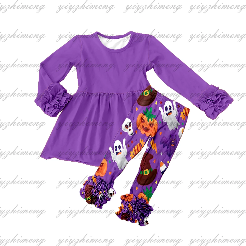 

Костюм для девочек на Хэллоуин с длинными рукавами и оборками