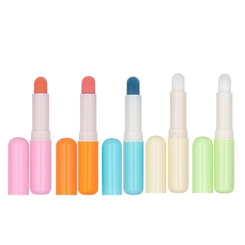 Нежная кисть из синтетического волокна для нанесения цвета и маскировки губ с