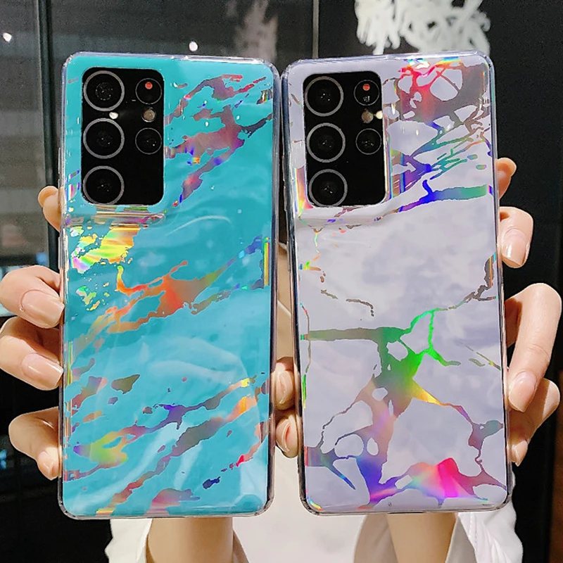 

Роскошный лазерный Glit мраморный узор чехлы для телефонов IPhone 13 Pro Max 12 Mini 11 XR Xs SE 2020 8 Plus красочный IMD TPU чехол для мобильного телефона