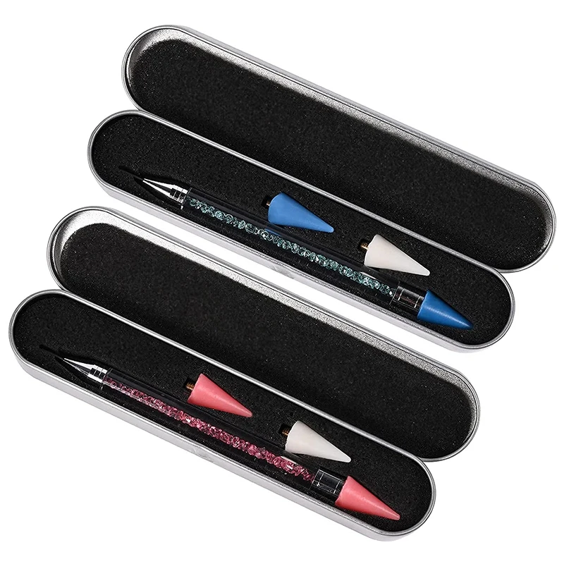 Buy 2 Pcs Diamond Painting Tool With Crayon Head Self-Stick Drill Pens Double Heads No Need To Wax on