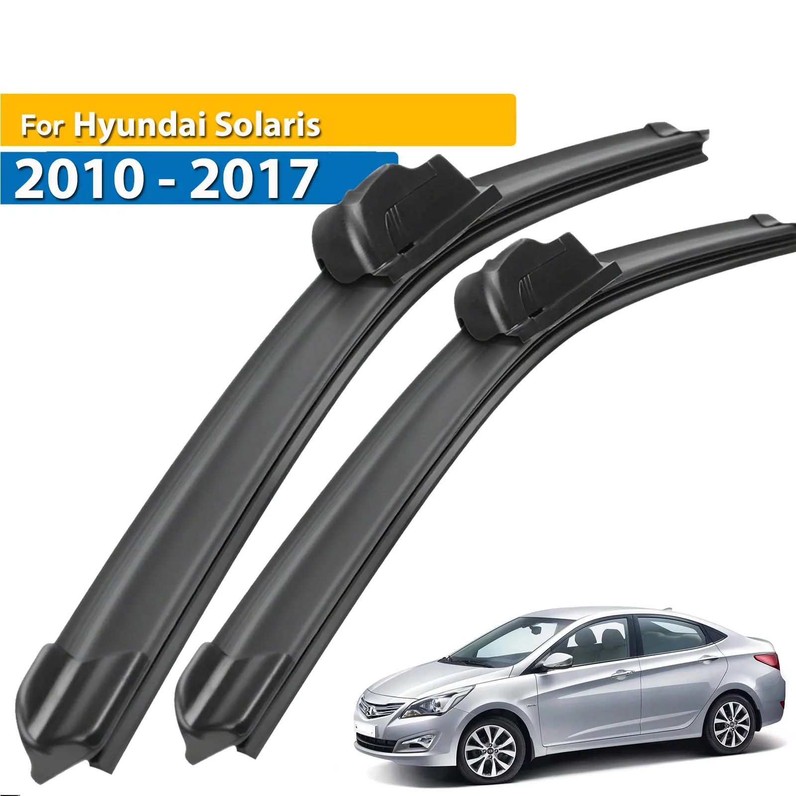 

Щетки стеклоочистителя Erick's LHD для Hyundai Solaris 2010-2017, стеклоочистители для лобового стекла, автомобильные щетки от дождя 26 дюймов + 16 дюймов