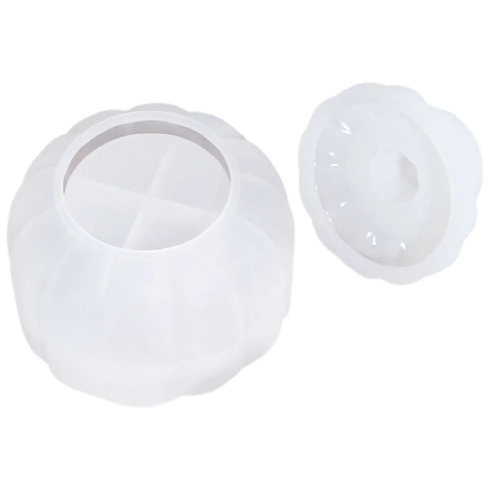 Molde Para Resina Crafts Silicone Halloween Pumpkin Epoxy Candy Jar Scented Silica Gel Molds