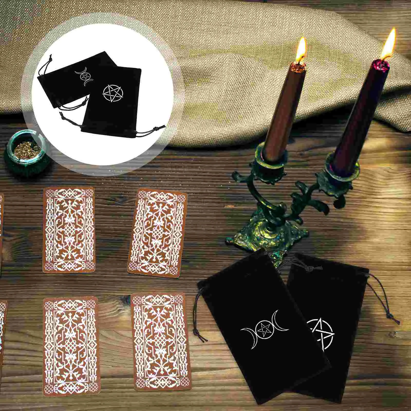 2 шт. сумка для хранения Таро пентакль карт подарочные сумки на шнурке держателя