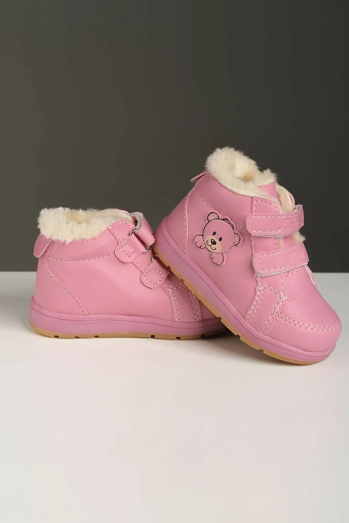 

Kid'S Boots Darkow Rmd Furry Panda Patterned Bebe Daily Boat Shoes Pink