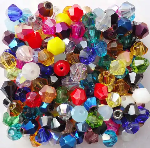 Isywaka, смешанные цвета, 100 шт., 4 мм, двухконусные австрийские хрустальные бусины, очаровательные стеклянные бусины, свободные бусины-разделители для изготовления ювелирных изделий своими руками