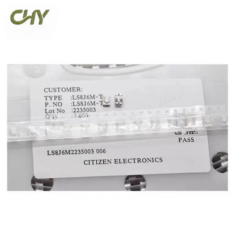 Фото Тактильный переключатель LS8J2M-T SMD, 4,9×3,2×2,5 мм, 180 гсм, золотой контакт, 4-контактная кнопка мгновенного действия для автомобильного ключа-пульта №3