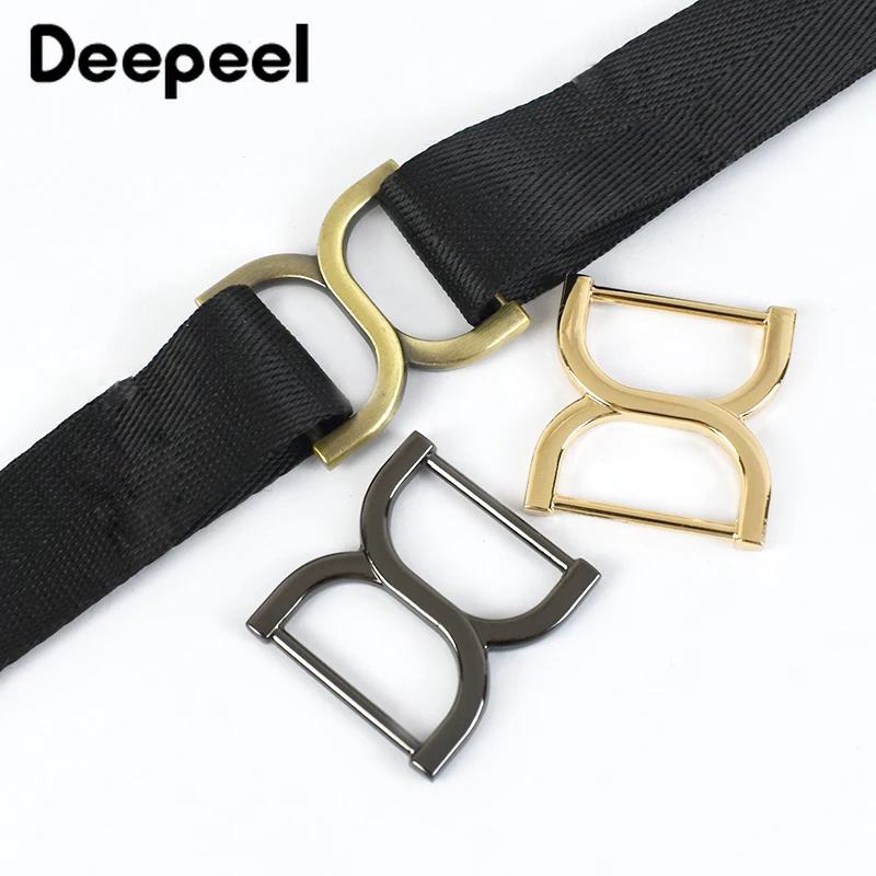 Deepeel 25mm Square Bag Buckles Shoes Garment Belt Clasp Connectors Handbag Strap Adjuster Snap Hooks DIY Accessories BF188 images - 6