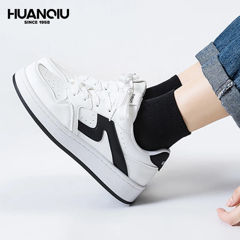 Фото Женская спортивная обувь HuanQiu, легкая и удобная, женская повседневная спортивная обувь, нескользящая и водонепроницаемая на открытом воздухе, модная женская обувь для ходьбы №2