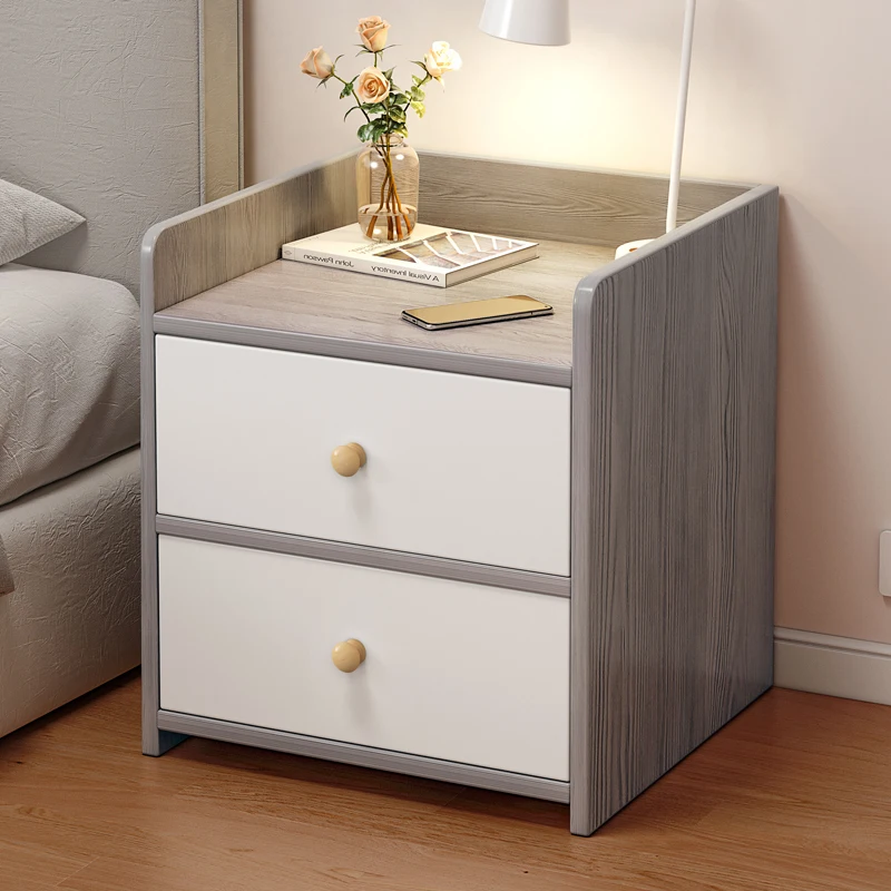 

Modern Home Bedroom Bedside Table Minimalist Wood Furniture Bedside Table Small Veladores De Dormitorio Storage Cabinet WZ50BT