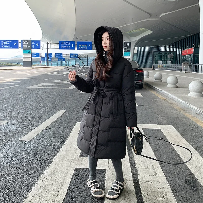 Пуховик женский из хлопка