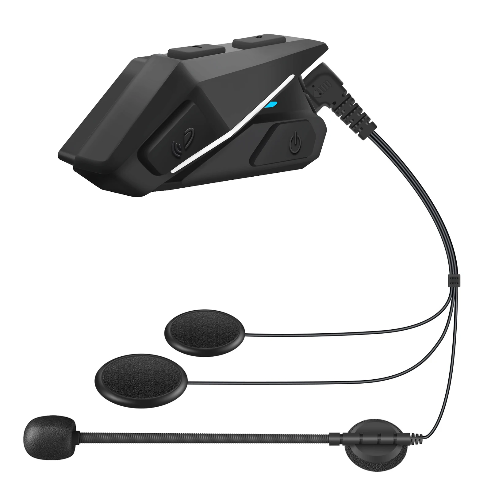 

Motorcycle Helmet Headphones Ski Helmet Headset Support Walkie-Talkies Blue-Tooth 5.0 Noise Canceling Music Player FM Radio Ear