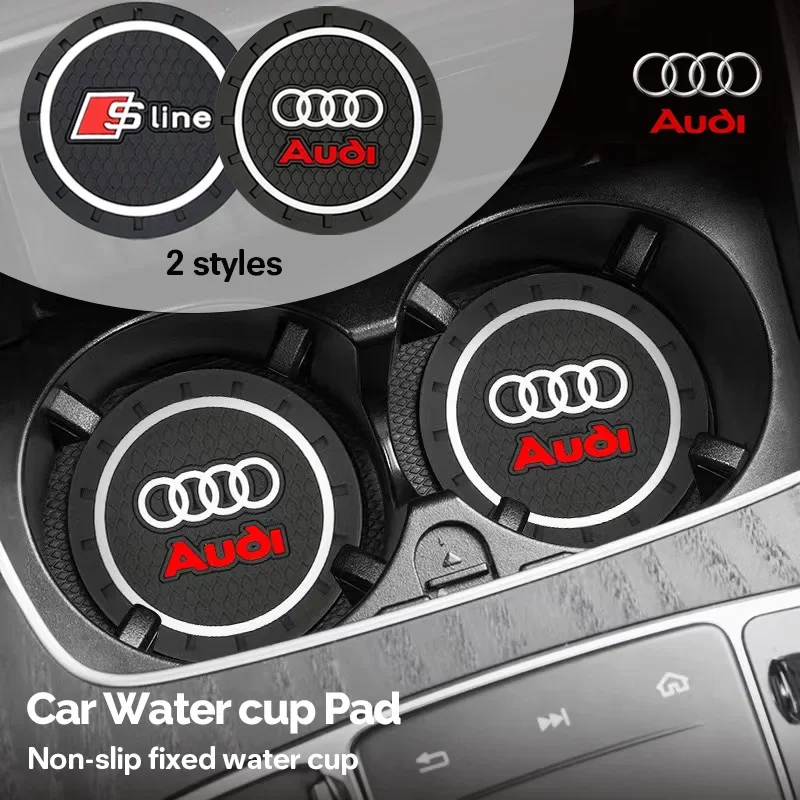 Автомобильный противоскользящий коврик для подстаканника Audi A3 A4 B5 B6 8P 8V 8L A5 A6 C6 C5 A1