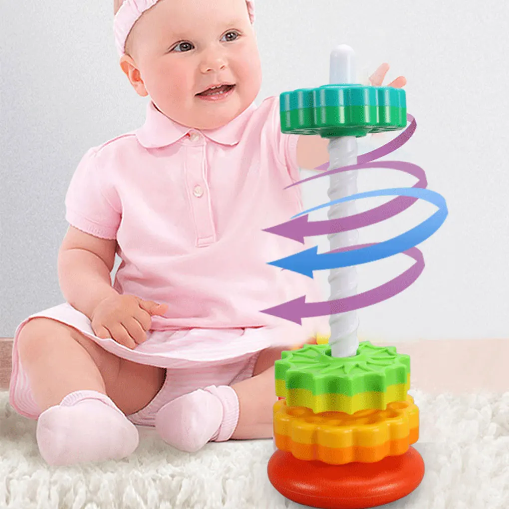 

Preschoolers Favorite Educational Tower Toy Fun And Engaging Unique Gift Choice Rotating Tower Toy