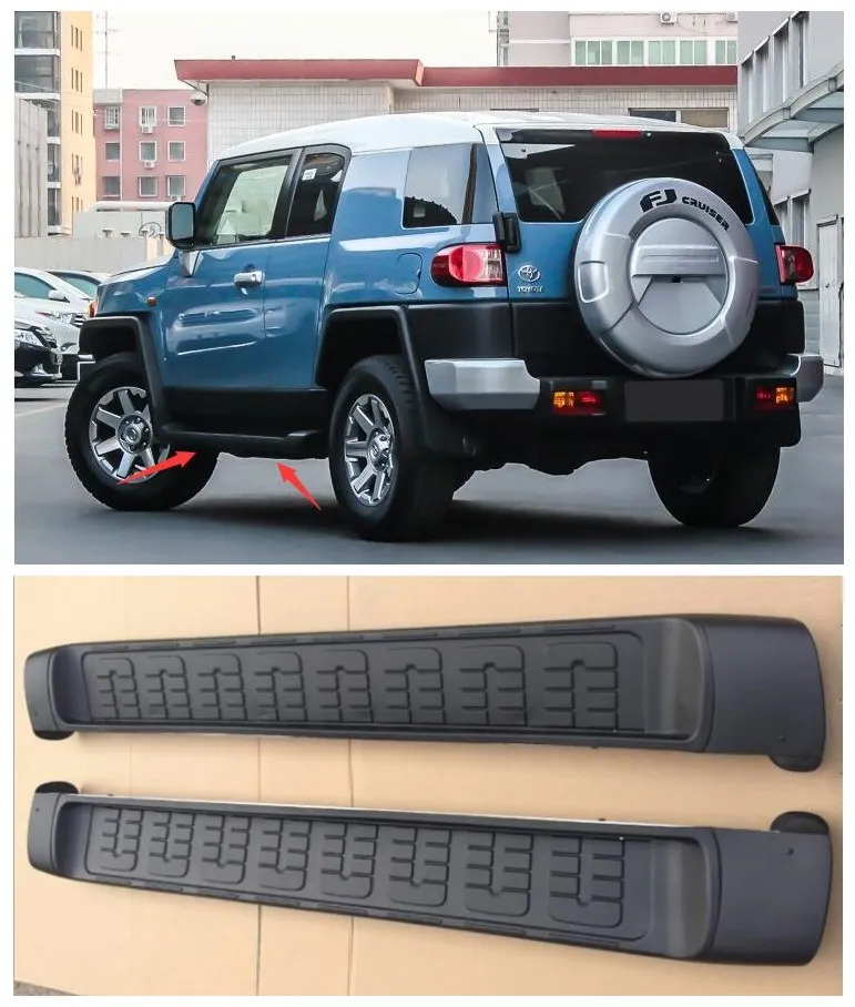 

Fits For Toyota Land FJ Cruiser 2007-2020 High Quality Aluminum alloy Running Boards Side Step Bar Pedals