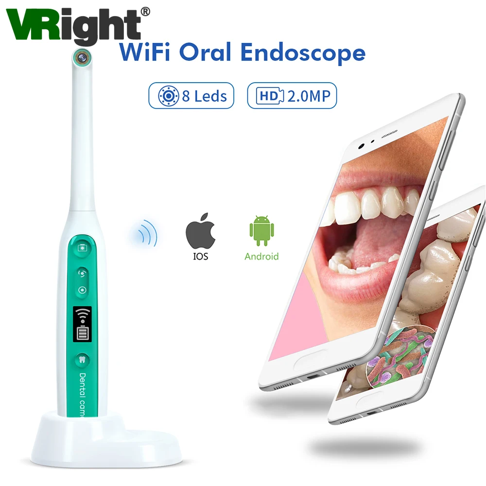 Cámara de endoscopio Oral, espejo Dental Intraoral 1080P HD, Wifi, herramienta de...