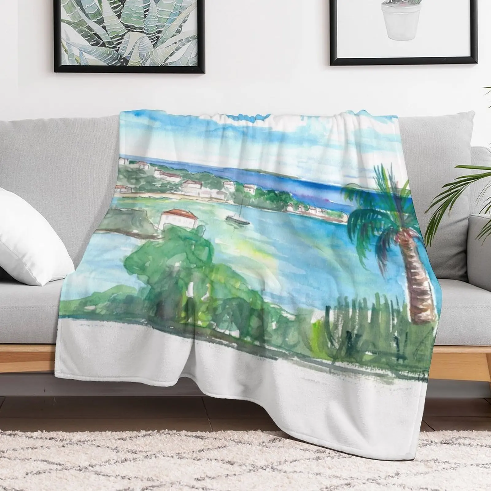 Круза Беэй Девырские острова США сцена с изображением моря Святого Джона тонкое