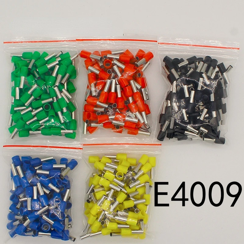 

E4009 Tube insulating terminals 4MM2 100PCS/Pack Cable Wire Connector Insulated Insulating Crimp Terminal Connector E-