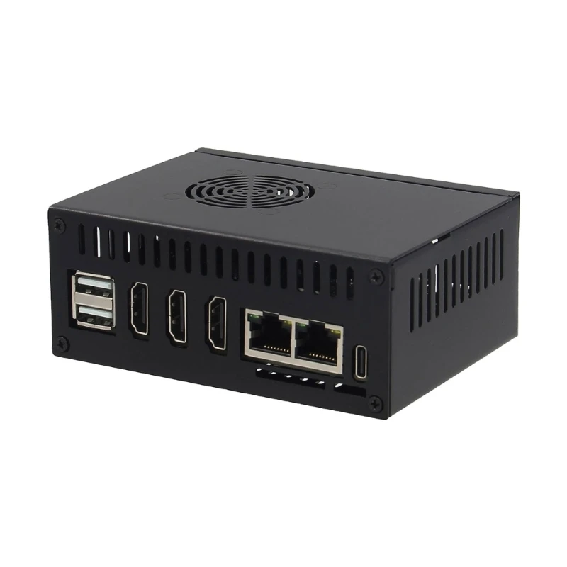 Для OrangePi 5 металлический корпус с рассеиванием тепла и охлаждающим вентилятором |