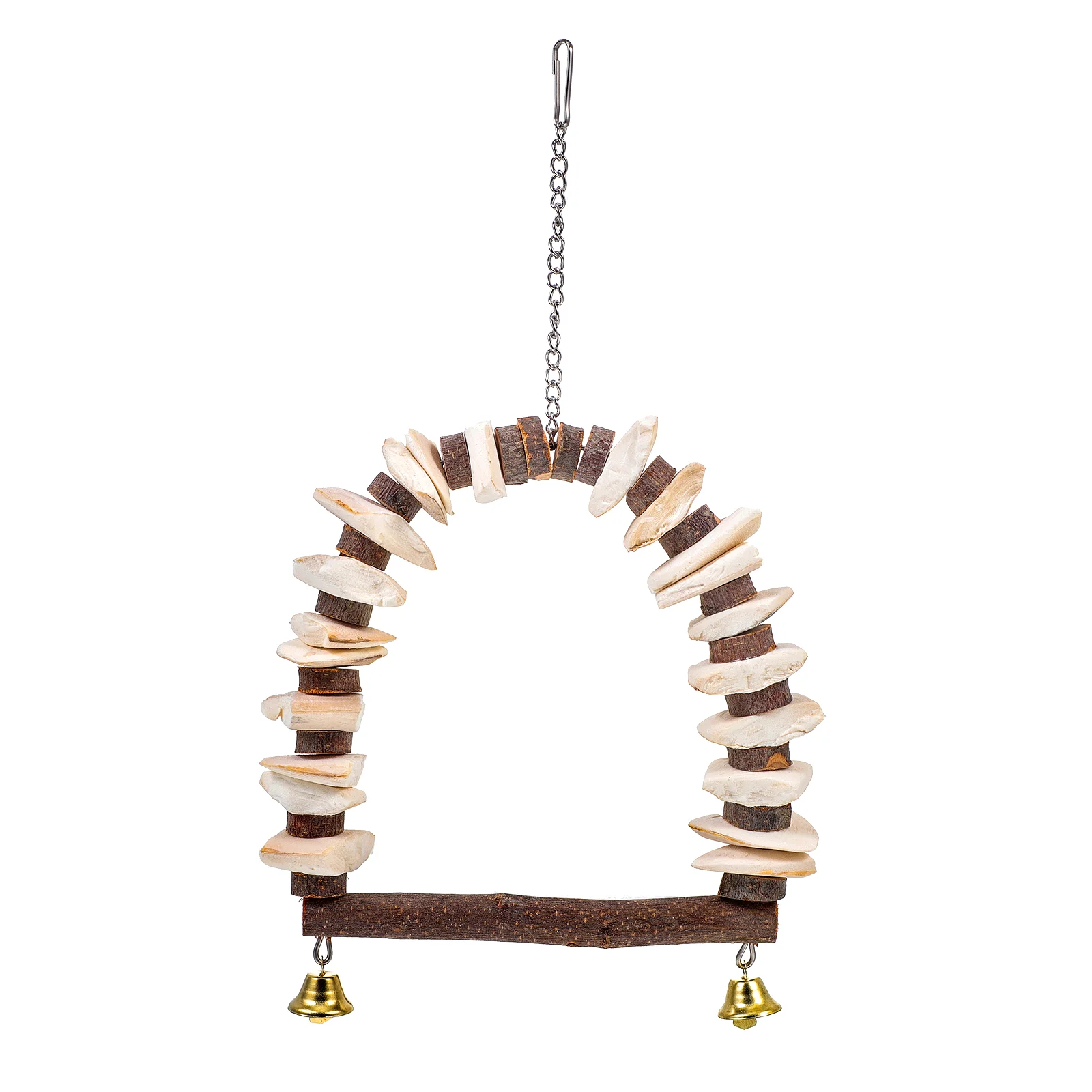 

1Pc Wooden Parrot Swing Pet Birds Nibbling Useful Parrot Standing Rack