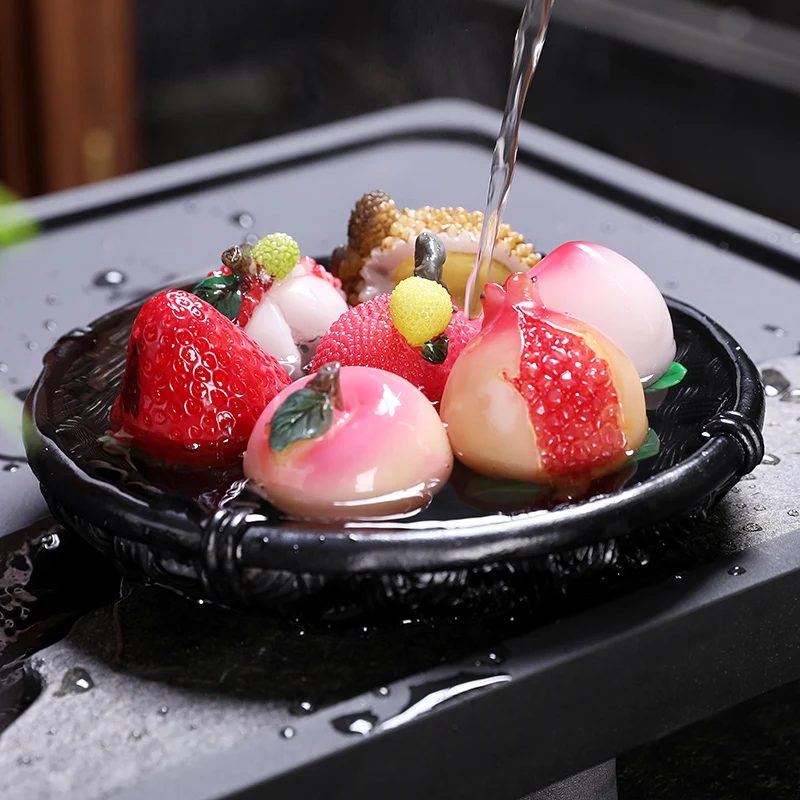 

Фарфоровый чай кунг-фу, китайские маленькие фигурки из фруктов, лучший чайный набор для творческих церемоний