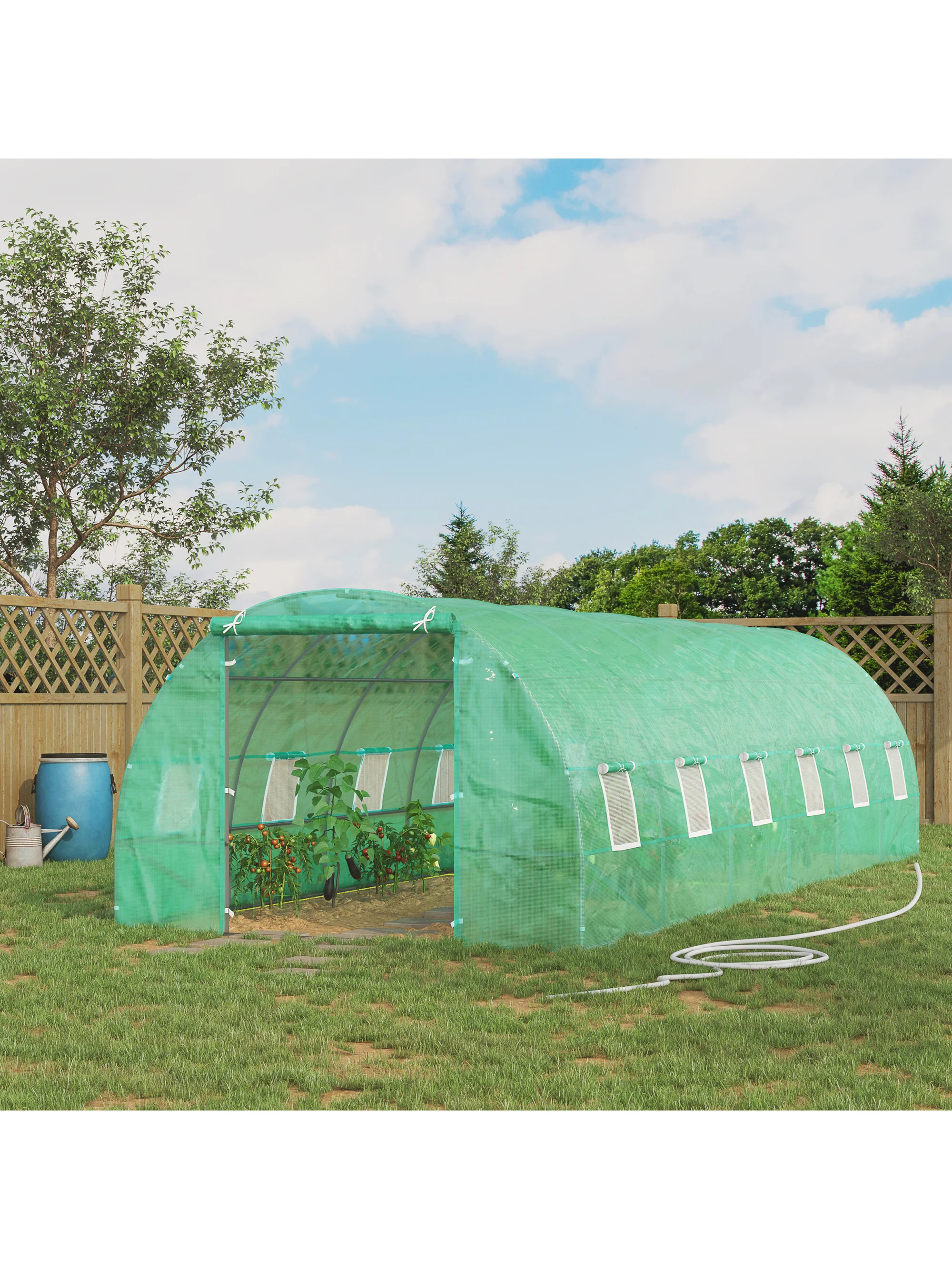 

26'x10'x7' Greenhouse Walk-In Larger Garden Outdoor Plant Green House