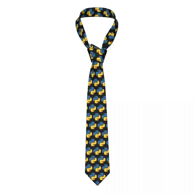 

Python Programming Tie Python Linux Code Ties Hip-Hop Street Cravat Business Necktie Narrow.8cm Wide