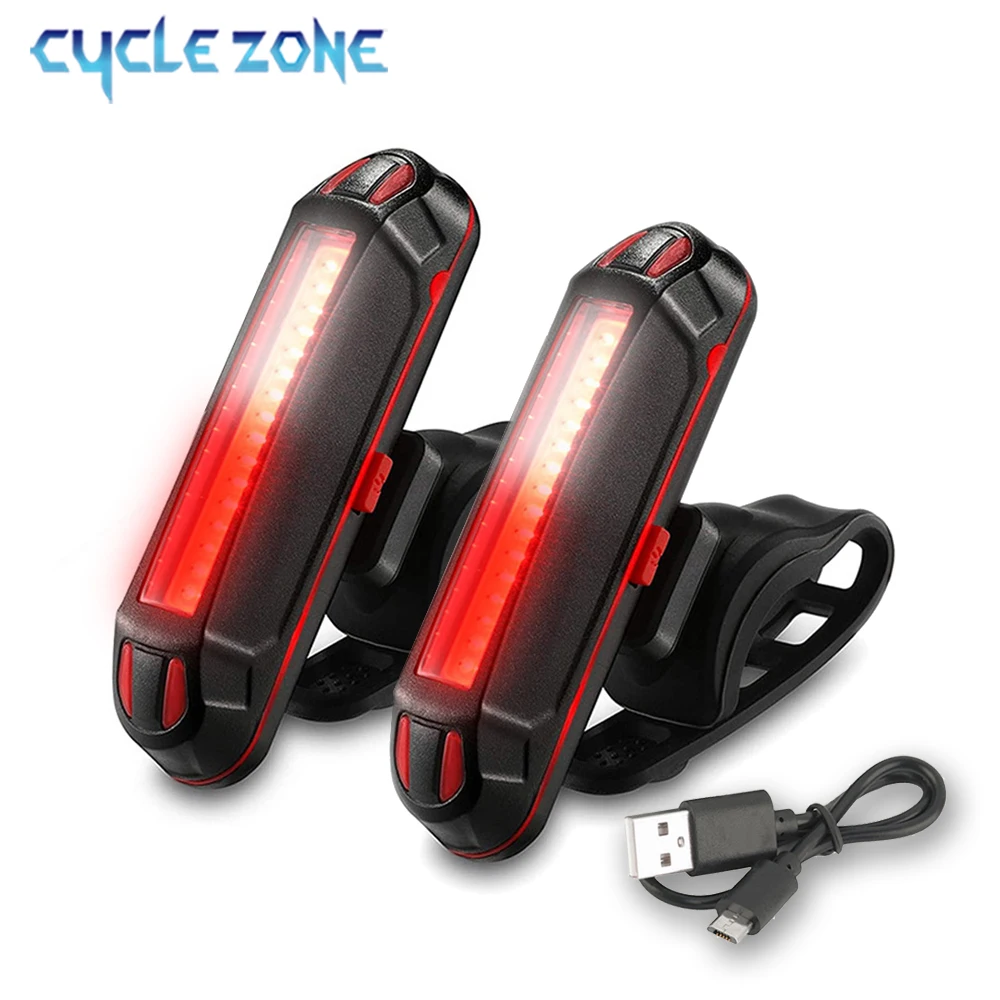 

100 Lumens Bike Tail Light USB Rechargeable LED Powerful Bicycle Rear Lights Bicycle Lamp Accessories MTB Bike Cycling Lights