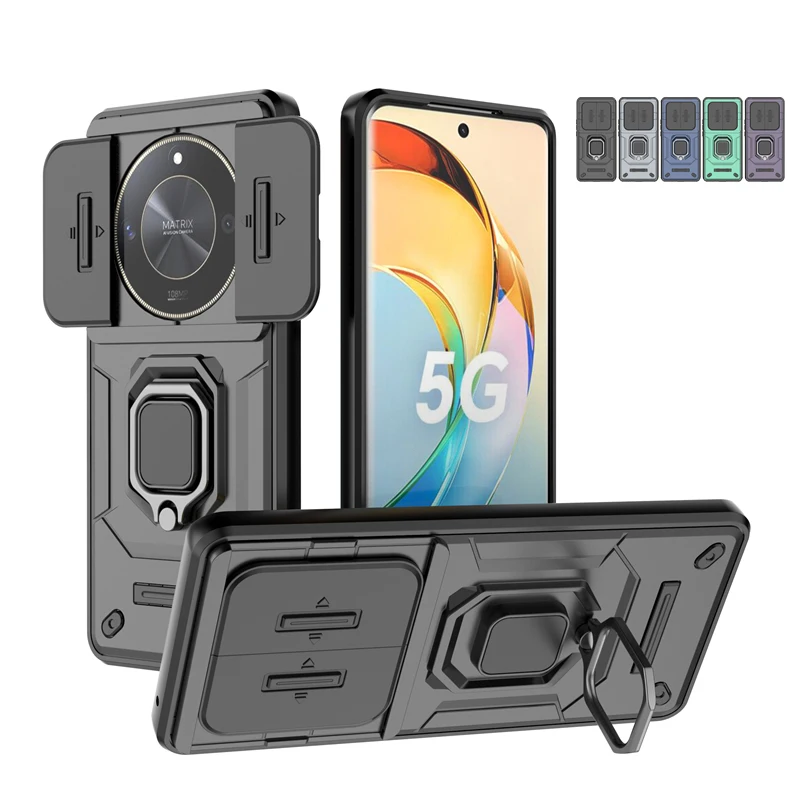 Чехол для Honor Magic 6 Lite чехол Capas противоударный с кольцом-держателем камеры Fundas Huawei