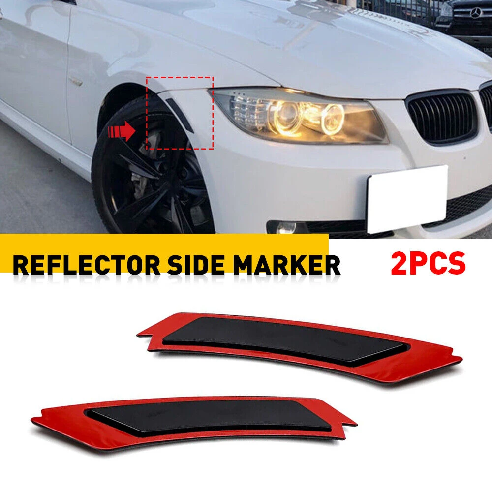 

2Pcs Smoke Front Bumper Reflector Side Marker Lights For BMW E90 E91 LCI 2009-2011