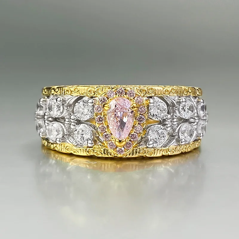 Прямая трансляция нового серебряного бриллианта S925 3*5 мм электрическое Золотое