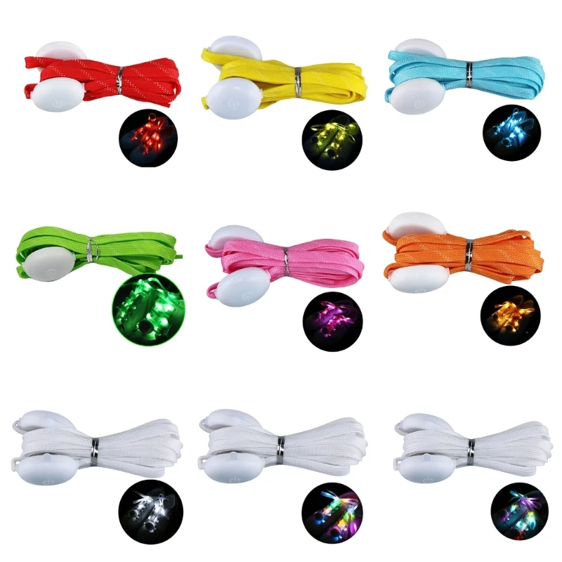 

1 Pair LED Light Up Shoelaces for Night Running Party, Lighting Shoe Laces