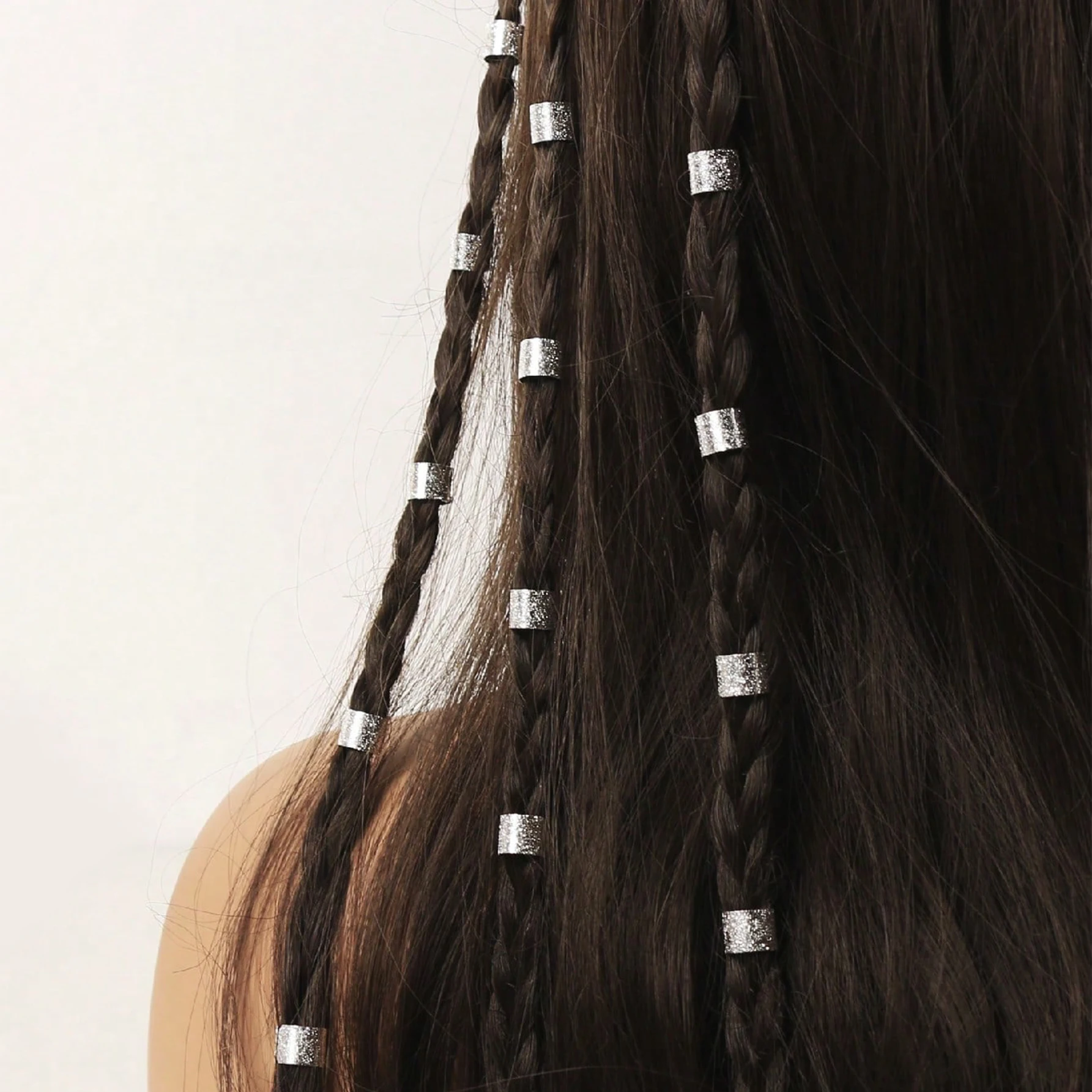 30 шт./упак. женские блестящие кольца для плетения волос богемная уличная одежда