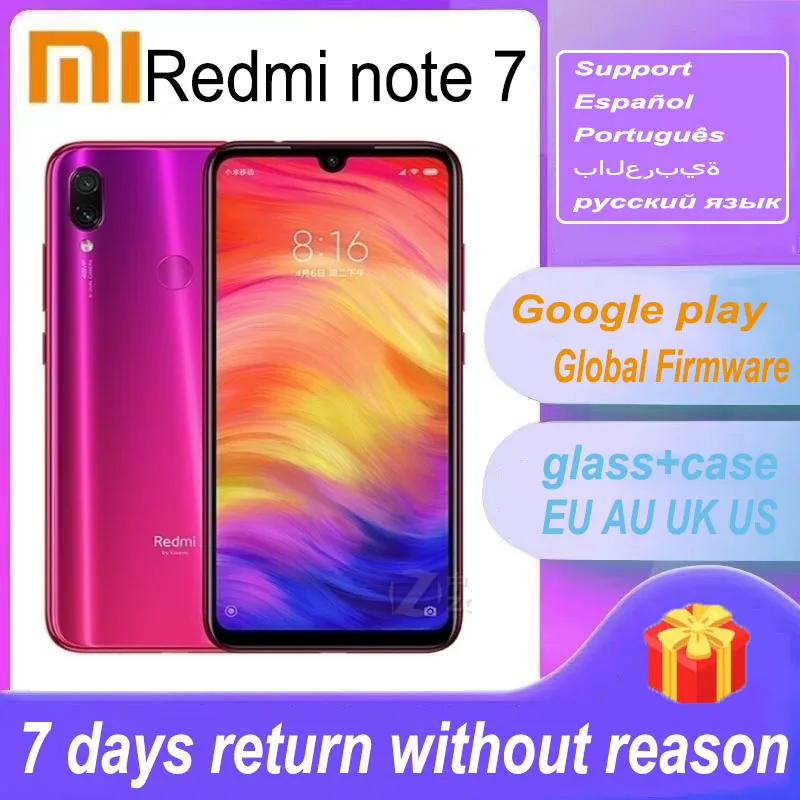 

Оригинальный сотовый телефон Xiaomi Redmi Note 7