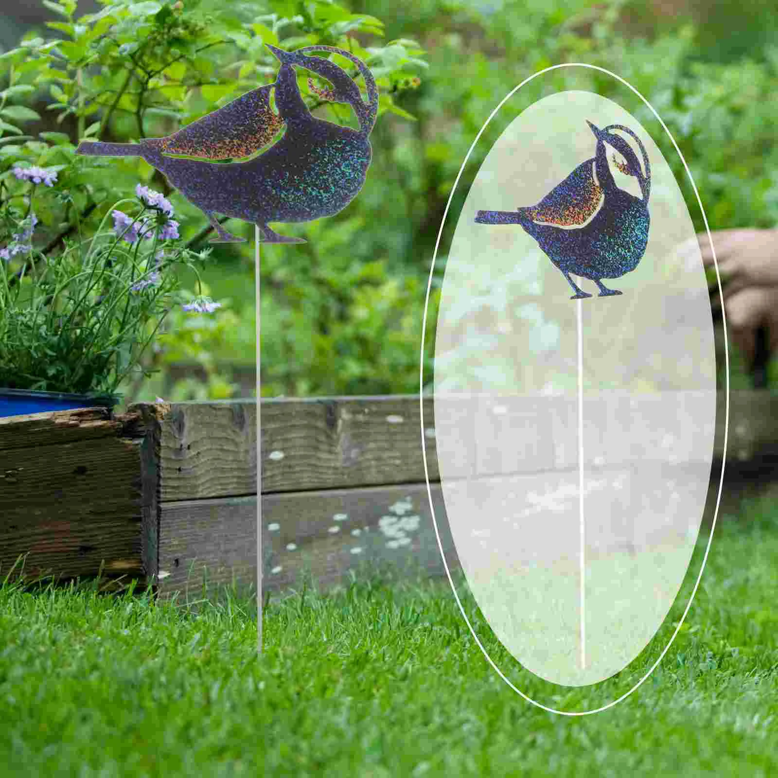 

Stakes Garden Bird Hummingbird Stake Yard Cardinal Dancing Netting Solar Metal Outdoor Ornament Patio
