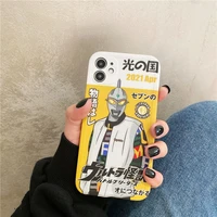 bandai anime ultraman phone cases for iphone 12 11 pro max xr xs max 8 x 7 se 2022 cool fashion superhero mobile phone shell