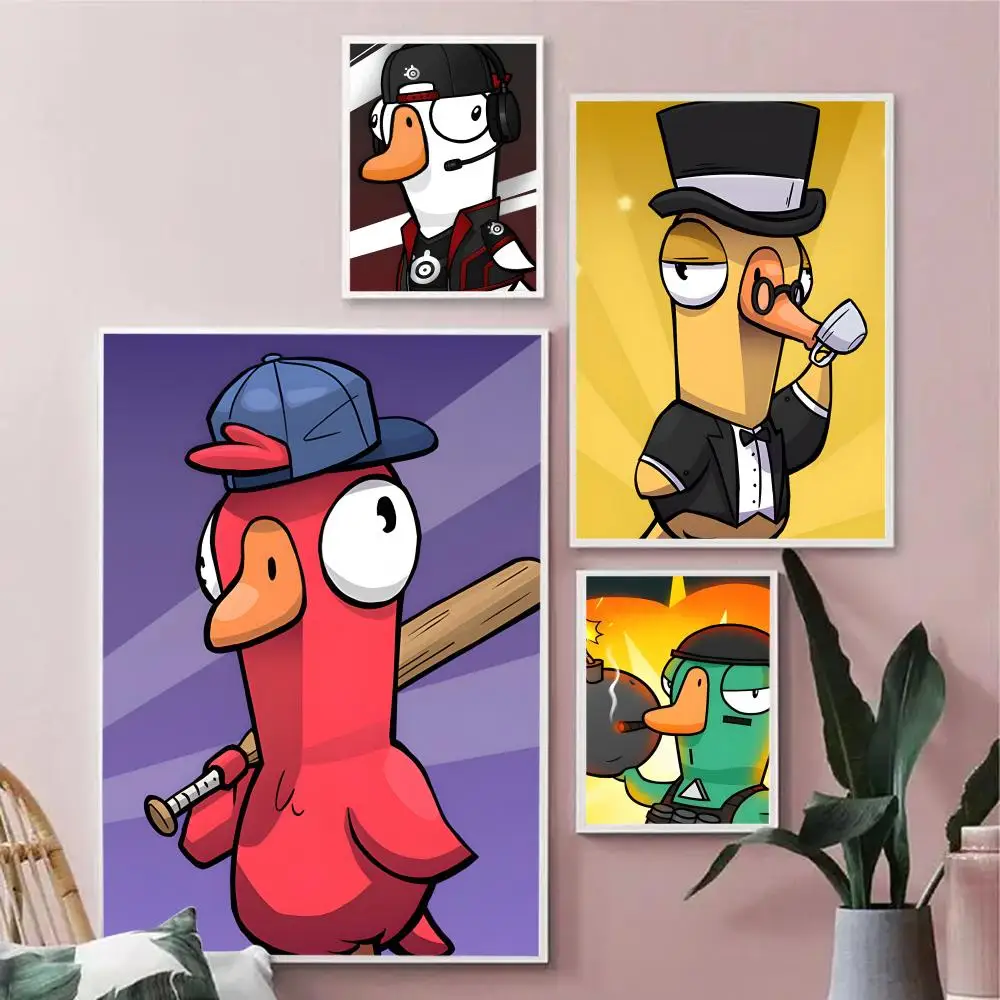 Фото Постер Game G-Goose Goose Duck, модные и легко наносимые настенные наклейки для домашнего декора и стен комнат в общежитиях №3