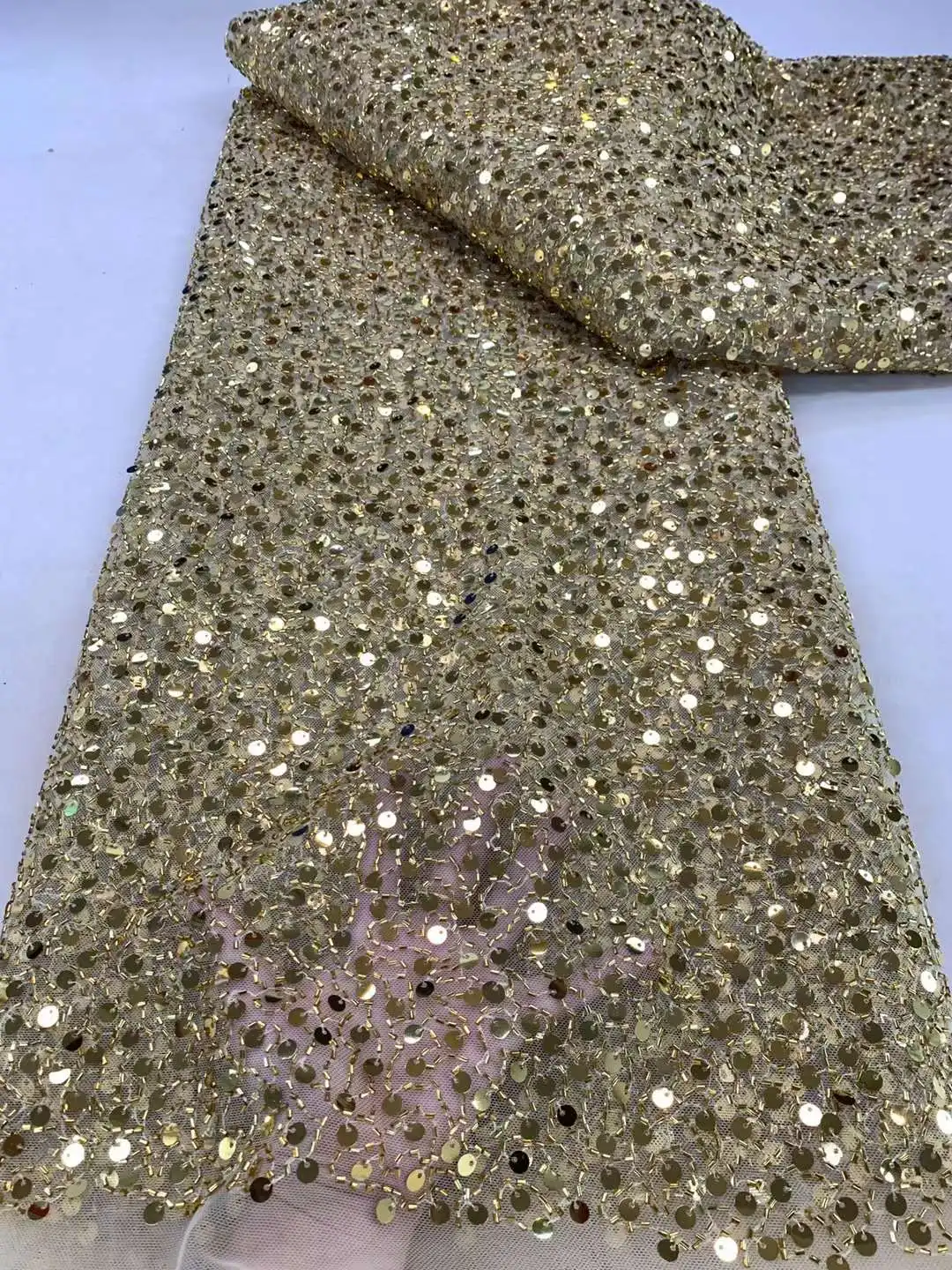Африканские блестки бисер кружевная ткань для жениха Высококачественная