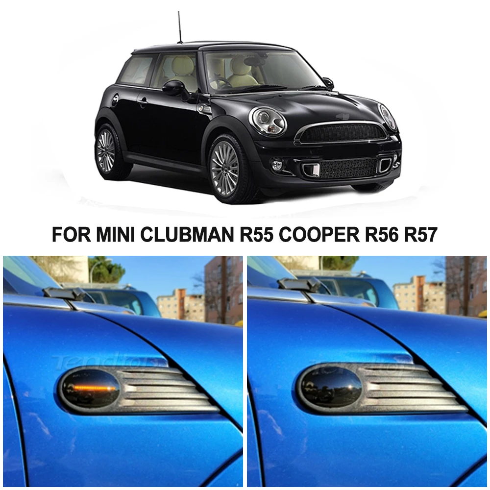 Для BMW MINI Cooper R55 R56 R57 R58 R59 2007 2 шт. плавный указатель поворота динамический