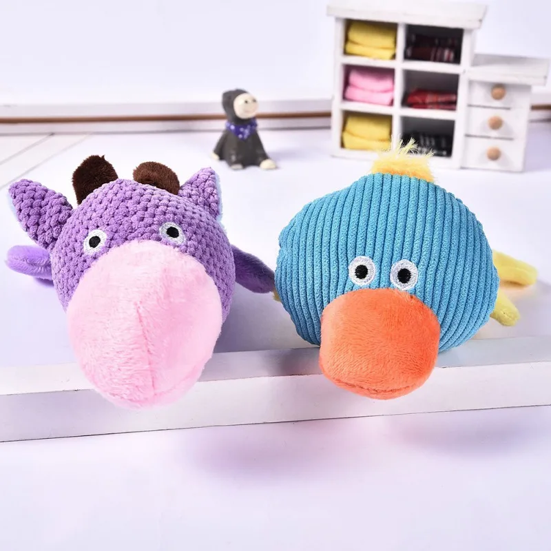 

Плюшевые игрушки для домашних животных для маленьких больших собак в форме животных, устойчивая к укусам, чистая собака, Жевательная обучаю...