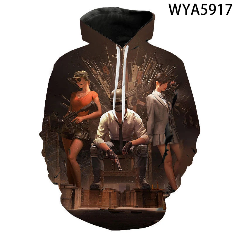 

2020 New Game Pubg Men Women Children Pullover Long Sleeve Streetwear 3D Printed Sweatshirts Hoodies Fashion Casual Jacket