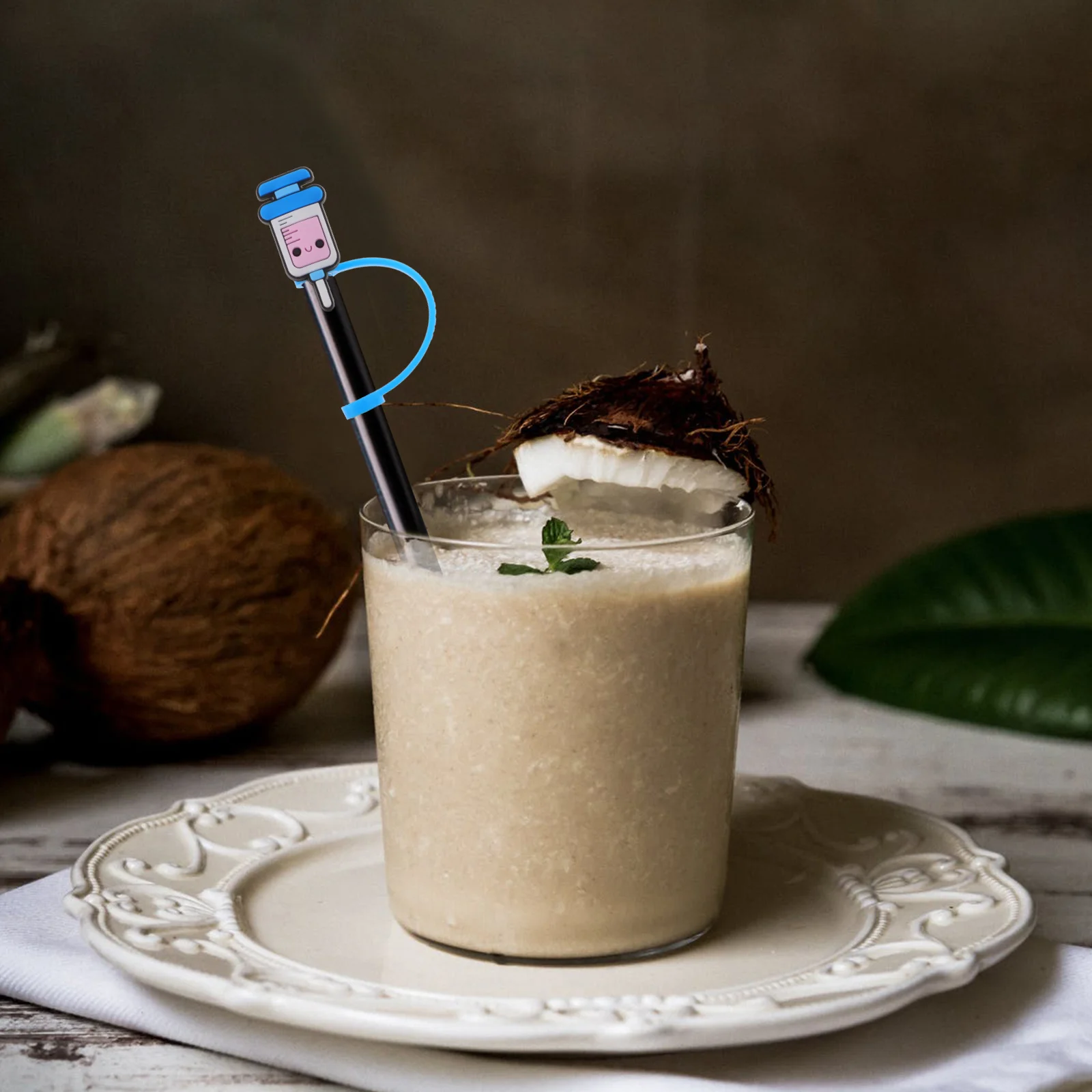 12 шт. силиконовые соломенные пылезащитные чехлы для многоразовых соломинок