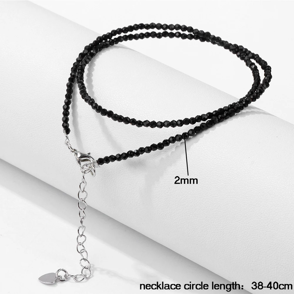 Ожерелье из красного розового камня с бусинами 2 мм маленький турмалиновый