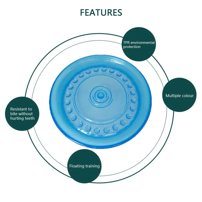 Летающий диск для собак игрушки мягкие прочные Игрушки маленьких средних щенков